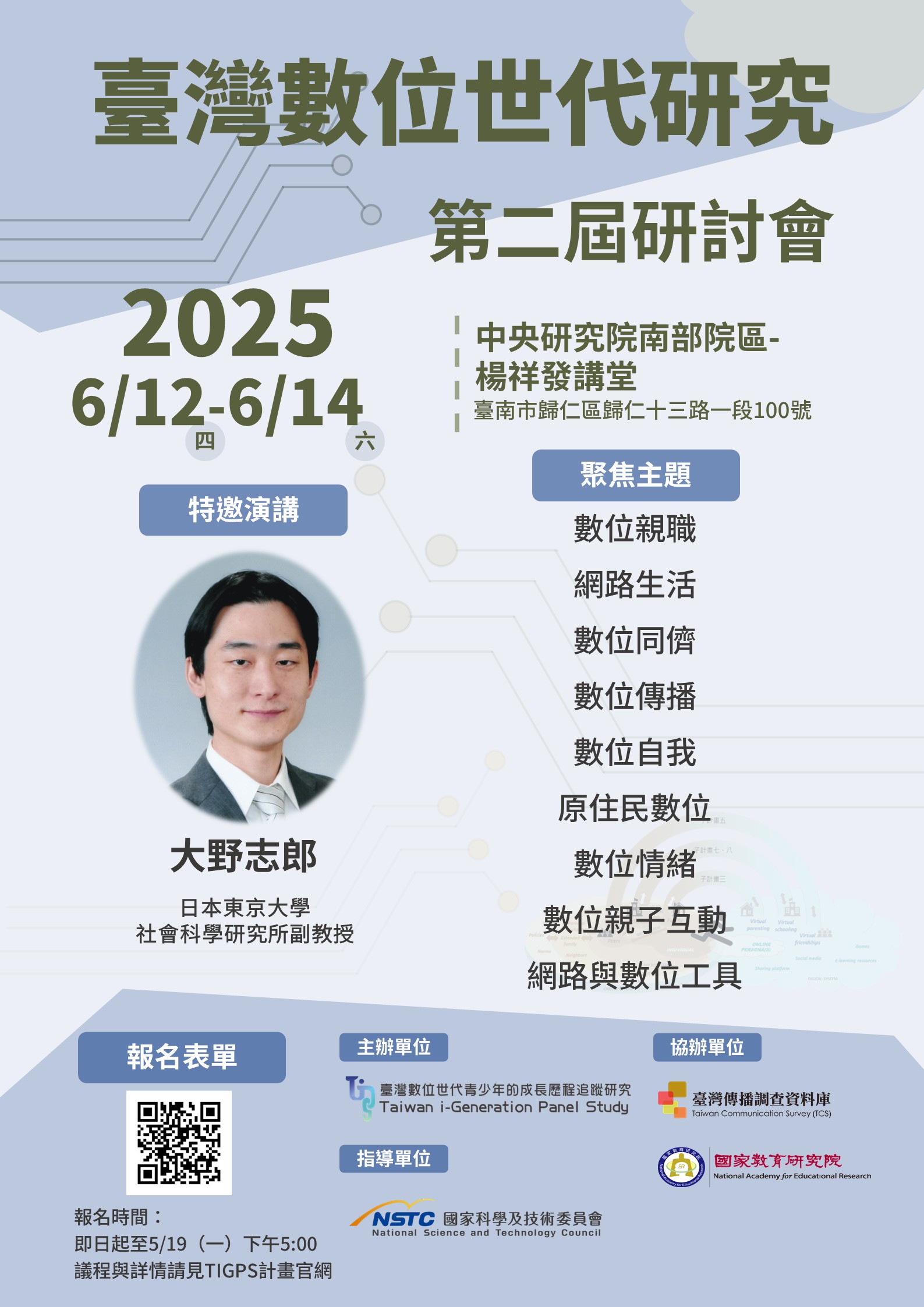 The post of The 2nd International Conference of Taiwan i-Generation Panel Study 2025